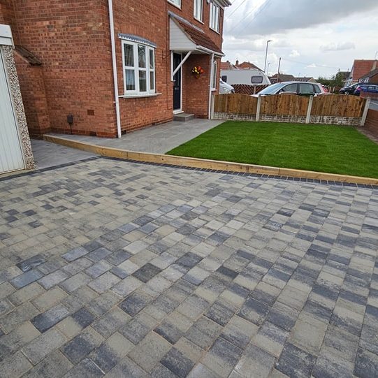 Paved driveway