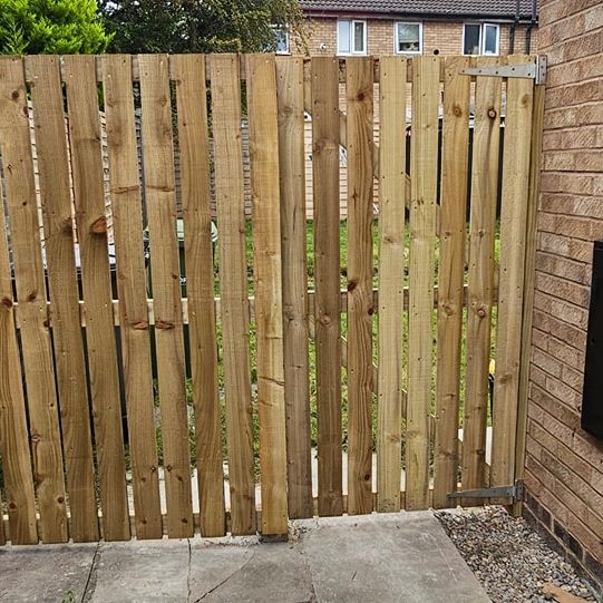 Wooden side gate