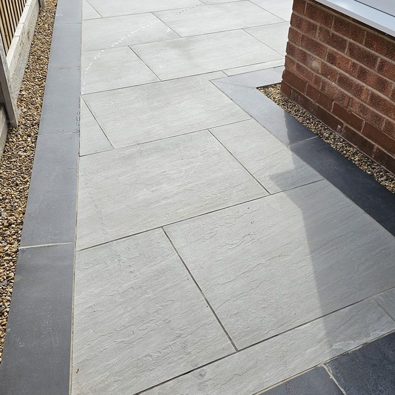 Paving tiles in back garden